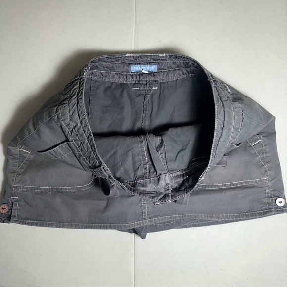 Smart Set Skort S Y2K Vintage Cargo Mini Skirt Shorts Dark Grey Drawstring - Picture 2 of 7